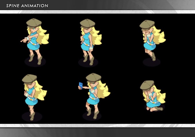 create spine 2d animations for your game
