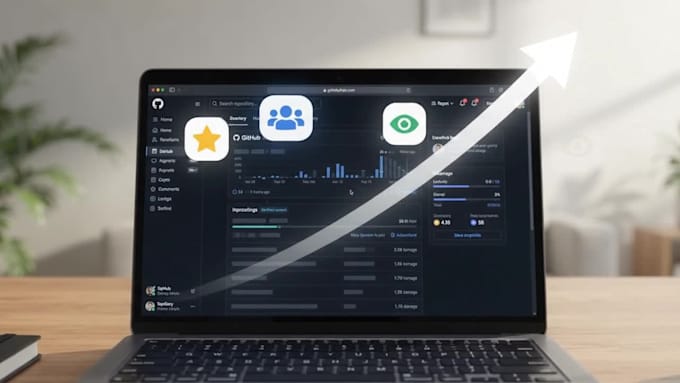 organically promote and grow your github and provide organic github engagements