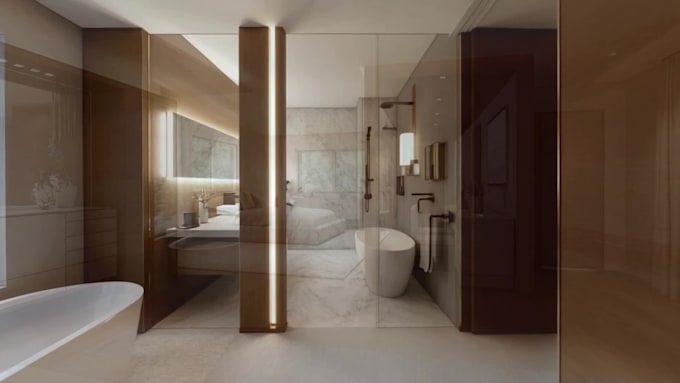 do 3d house exterior and interior design with realistic 3d rendering