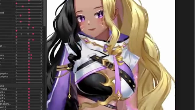 2d vtuber design, live2d vtuber model, vtuber stream avatar, youtube vrc avatar