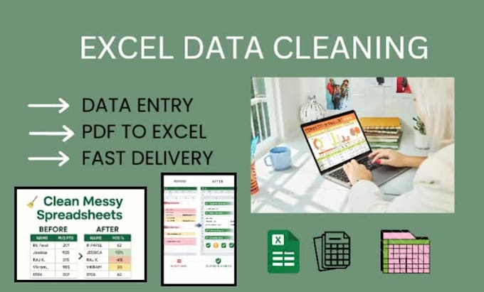 clean, format, merge, split excel data
