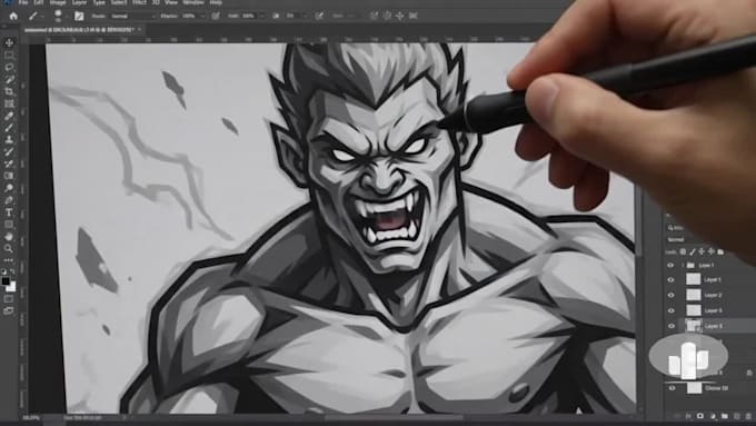 design a custom mascot logo for a streamer, twitch, esports