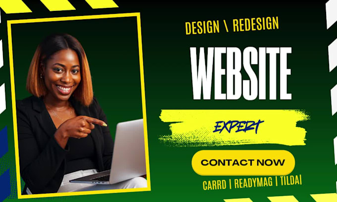 design readymag website, tilda, typedream, carrd website design, redesign expert