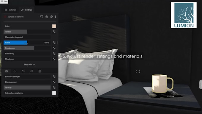create realistic 3d render from your floor plan