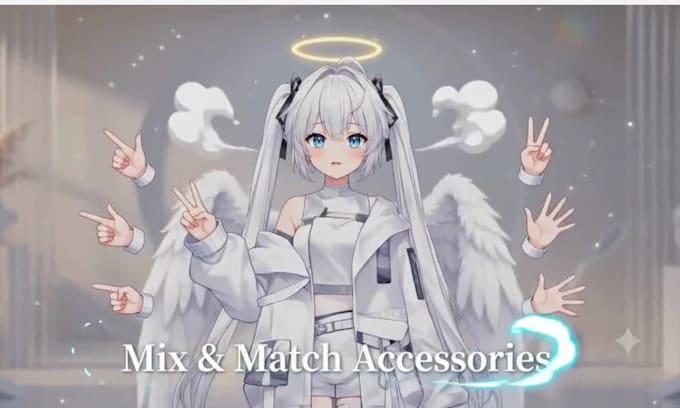 design live 2d rigging vtuber model live 2d character design vtuber anime art