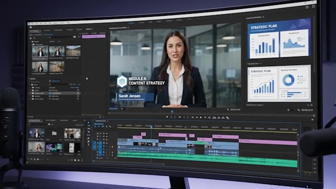edit professional online course and training videos