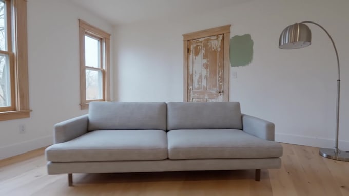 create virtual renovation and virtual staging real estate transformation video