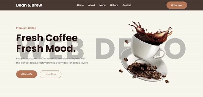 create a modern portfolio or landing page using HTML CSS