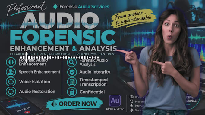 do forensic audio enhancement restoration noise reduction voice isolation