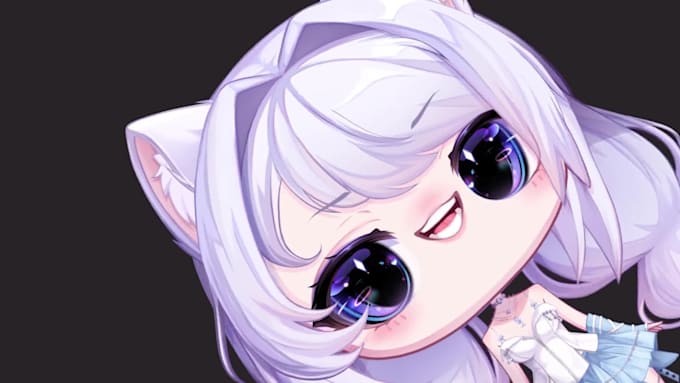design and rig live2d chibi vtuber model for streaming