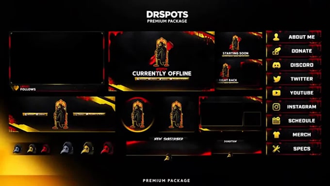 custom starting soon intro video ending intro animation streamer animation