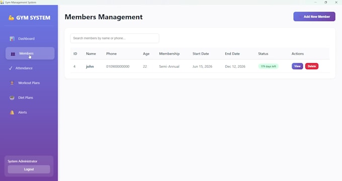 build a custom python desktop app or gym management system