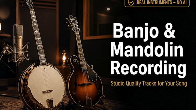 record professional banjo and mandolin tracks for your song