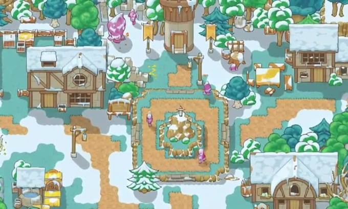create 2d top down indie game assets tileset pack fantasy map for your game