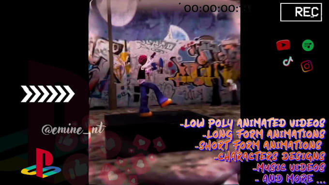 make ps1 ps2 retro low poly music video, visualizer y2k animation, game intro