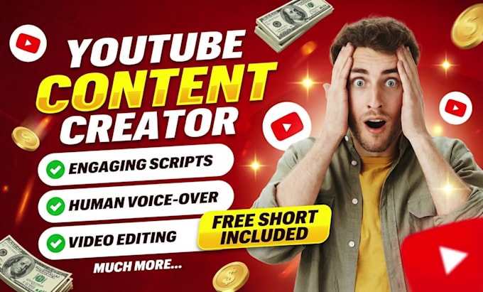 be your faceless youtube video editor and content creator