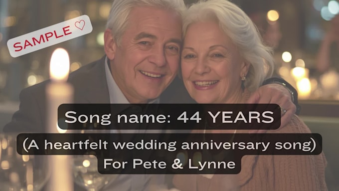 create a personalised heartfelt song for your special person or occasion