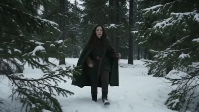 create a cinematic ai fantasy movie, story or trailer