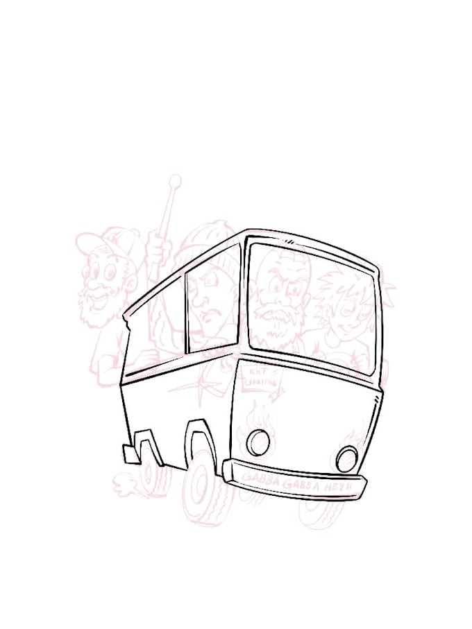 create a custom retro cartoon illustration for your t shirt or poster