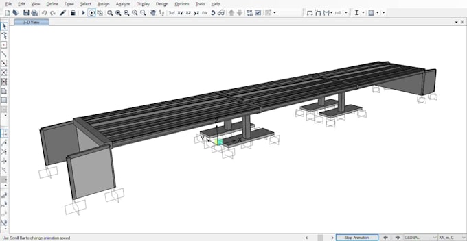 perform structural analysis and design using sap2000