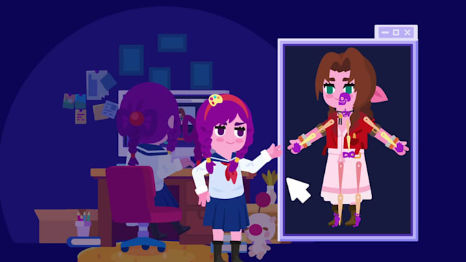 make 2d animations like kurzgesagt or other style for you