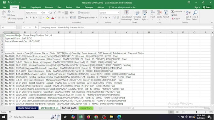 do data formatting and cleaning