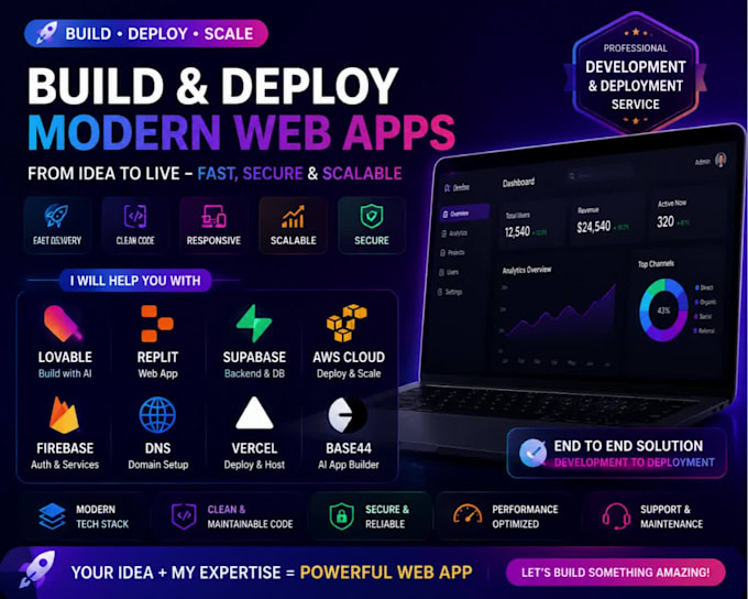 fix lovable deploy replit web app supabase aws cloud firebase dns vercel base44