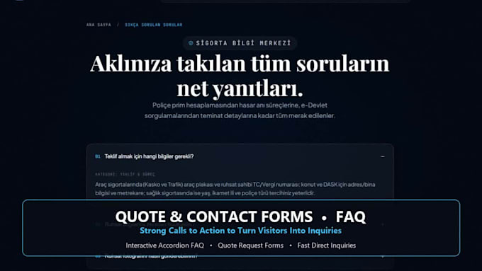 build a modern insurance agency broker or agent website
