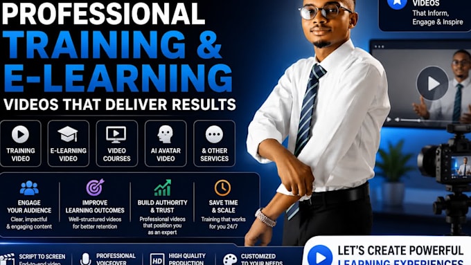 ai elearning video course ai avatar training animated video explainer training