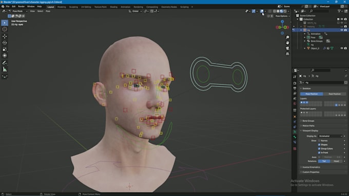 Do professional 3d character rigging in blender as you like by Pramod ...