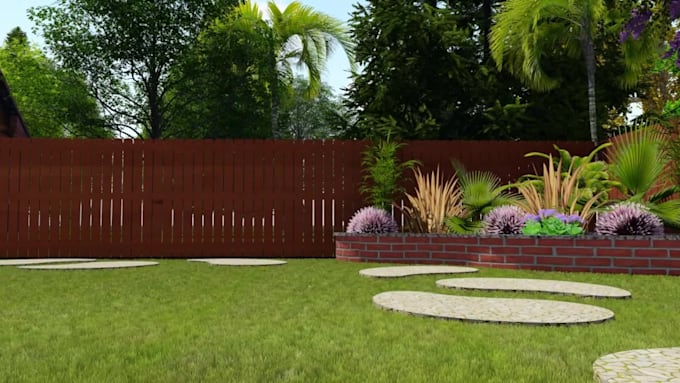 create a custom backyard design with pool and patio