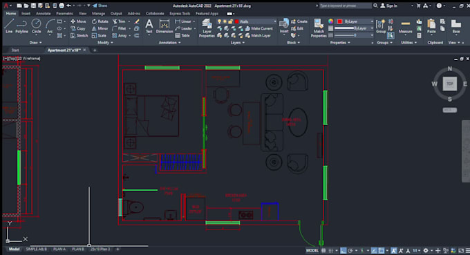 create professional 2d autocad drawings and floor plans