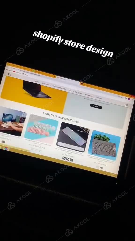 design and redesign a dropshipping shopify store website