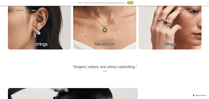 build framer ecommerce website design framer landing page redesign store design