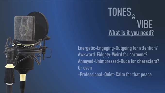 voice over commercials, animations and characters