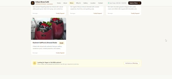 code a clean single page website for your business