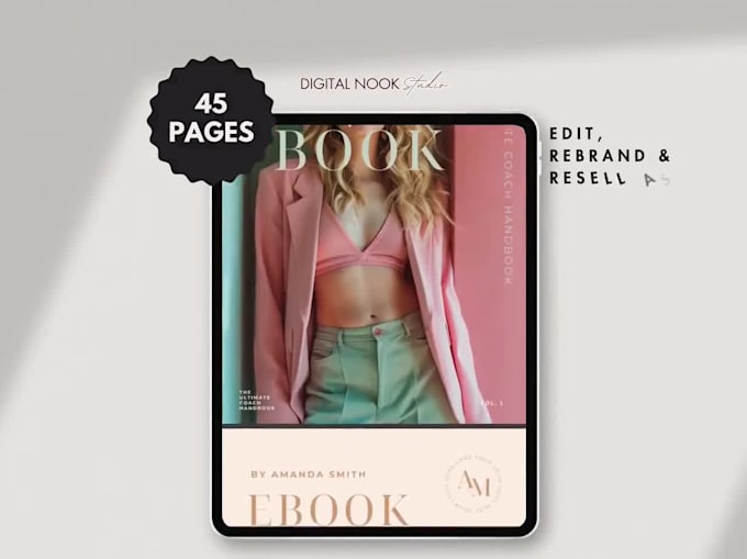create client workbook templates, welcome kit, canva design, editable