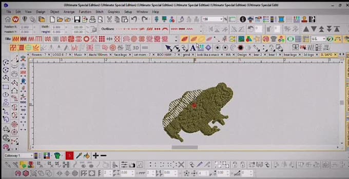 convert cartoon image to embroidery digitizing