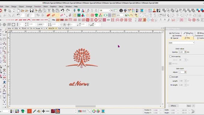 embroidery digitizing for logo cap hat 3d puff dst pes 6 hrs