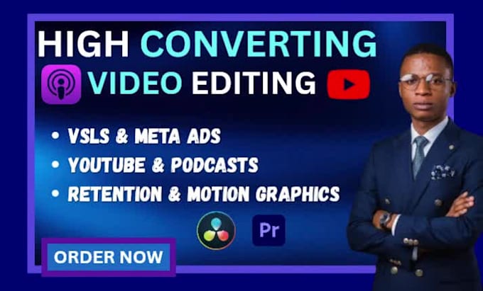 create high converring vsl youtube meta ads video edits
