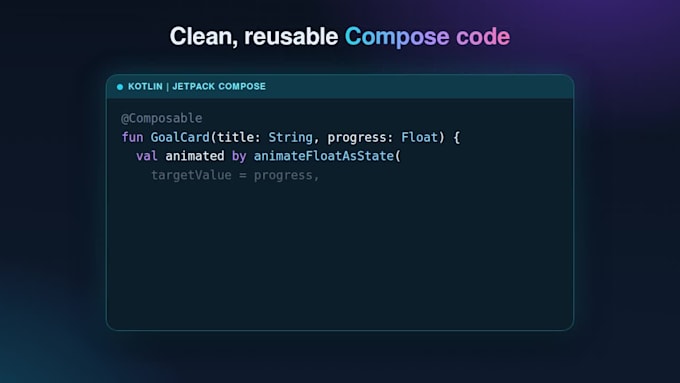 build custom jetpack compose UI screens and animations