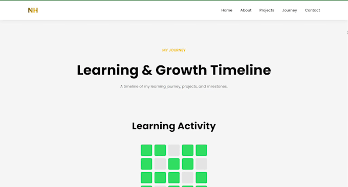create a professional portfolio website for students and professionals