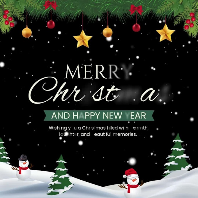 create a custom christmas card and a festive, holiday card