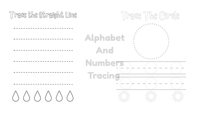 design custom kids tracing books