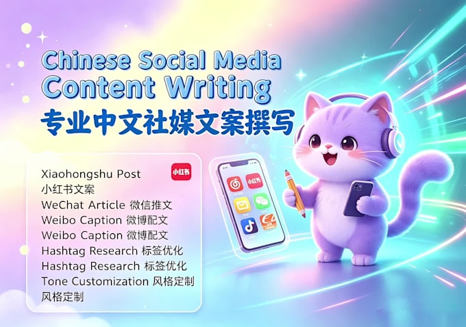 chinese social media content writing