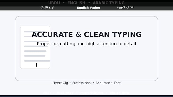 do urdu, english, arabic typing