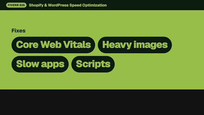 do shopify speed optimization and wordpress speed optimization