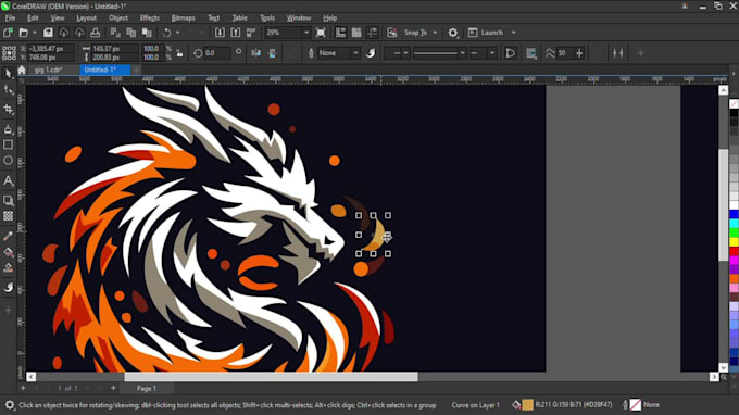 convert your images to HD vector file in coreldraw