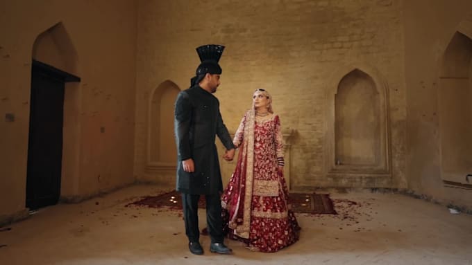 create a cinematic wedding highlight teaser video
