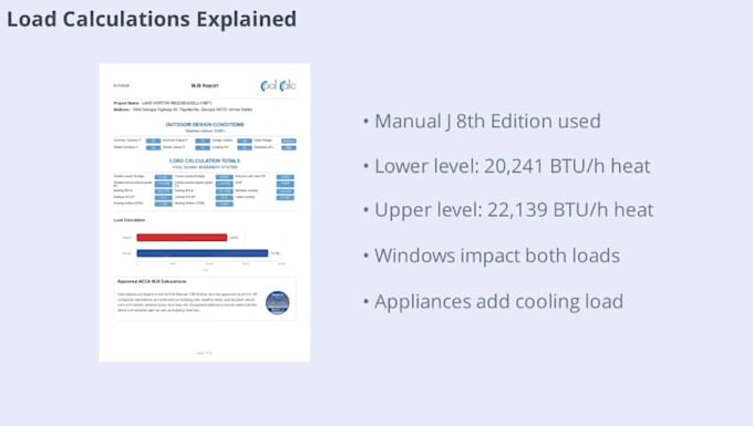 do professional hvac design and load calculation